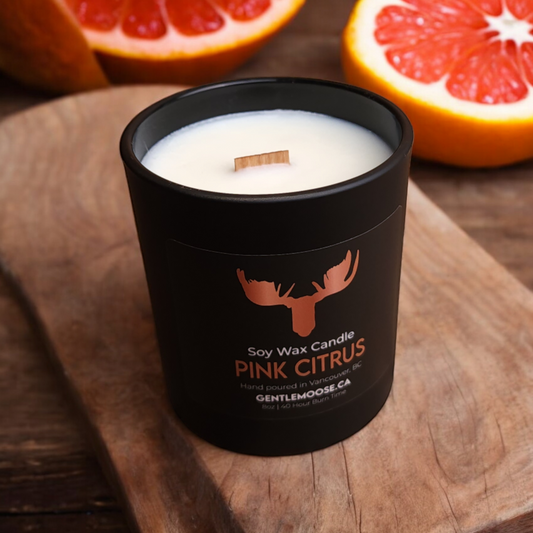 Soy Wax Candle Pink Citrus