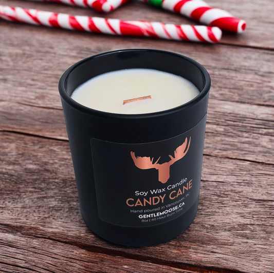 Soy Wax Candle Candy Cane