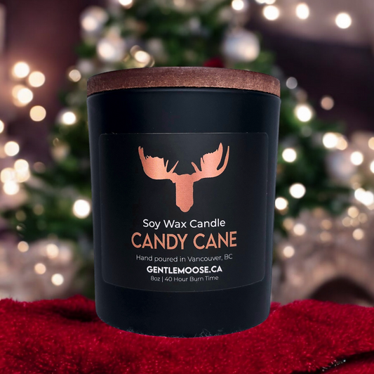 Soy Wax Candle Candy Cane